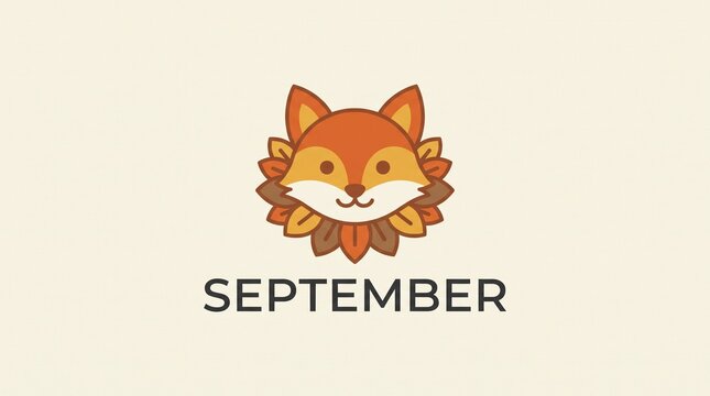Modern September Typography Logo for Brand Identity and Events