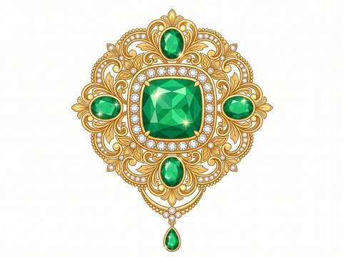 green and gold earrings