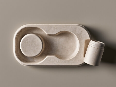 Custom Molded Pulp Insert for Industrial Component Packaging