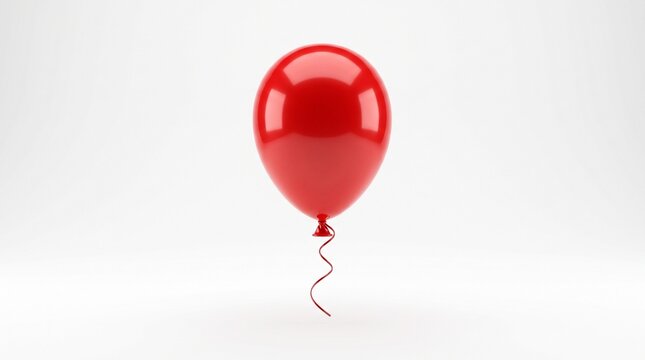 red balloon isolated on white 2