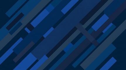 Naklejka premium Abstract blue background with diagonal geometric rectangles and modern layered shapes.