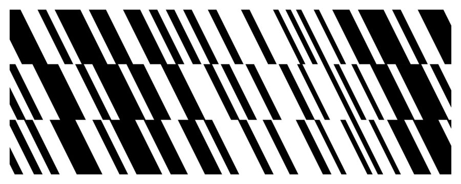 Line stripe broken with pattern diagonal gradient and background black vector. Abstract stripes transition with white thick uniform and texture design futuristic.