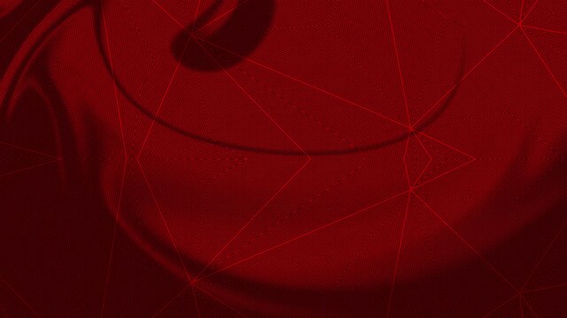 Red geometric lines create distorted triangular patterns across a dark background. Ideal futuristic motion background for technology, animation, music visuals, digital media, and graphic design.