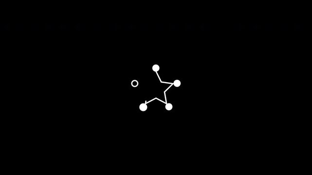 Star Loading Animation With Circle Stroke Line Following Star Line Clean White Transparent Background