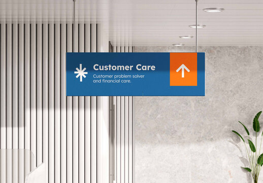 Hanging Signage Mockup