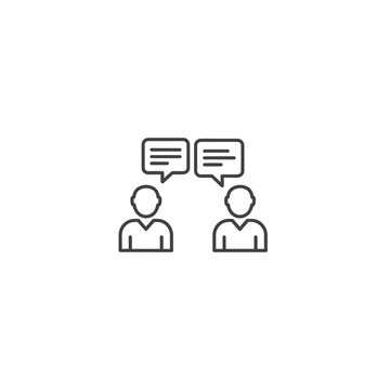 Two People Talking Communication 2.