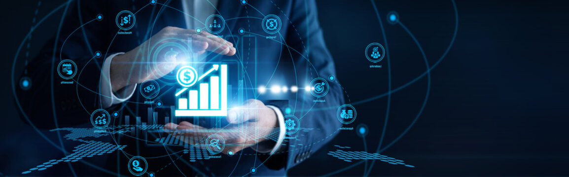 Growth specialist hands hold analytical charts plotting strategies to Increase Sales revenue. Target market campaigns and promotional offers directly convert potential corporate leads.