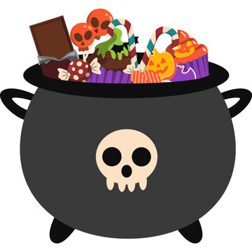 Halloween Candy Bucket Illustration