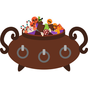 Halloween Candy Bucket Illustration