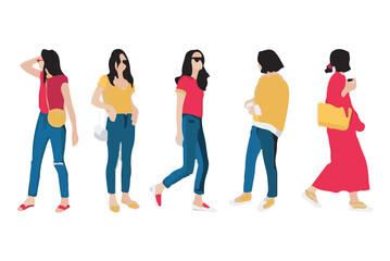 Obraz premium fashion girls vector