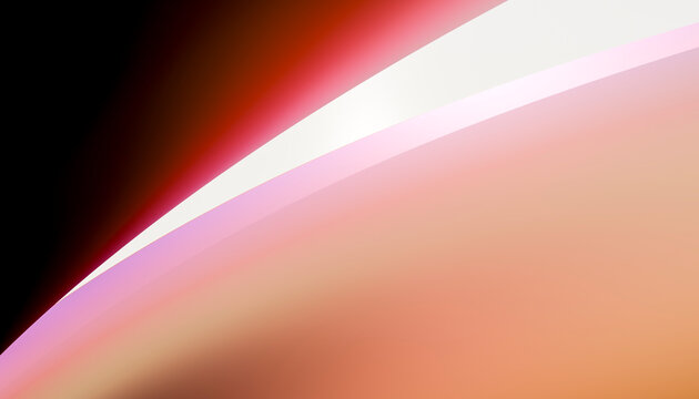 Abstract curved shapes with colorful gradient digital design