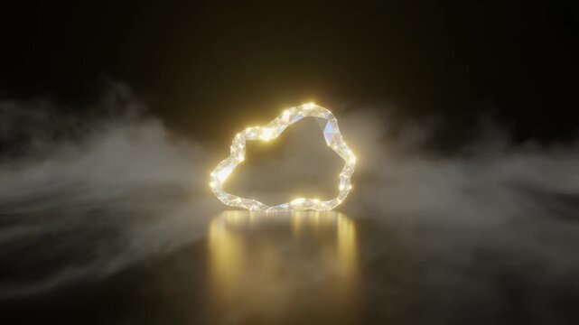 Mist Geode Reveal Opulent Background