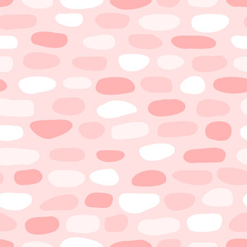 Vector seamless pattern with hand drawn paving stones texture. Cute design for textile, backgrounds, wallpaper, wrapping paper, digital prints.
