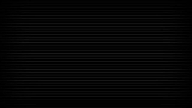 CRT Scan lines horizontal seamless loop animation moving from bottom to top with vignette effect on black background.CRT overlay effect for old film texture on Motion graphic 4k animation video.