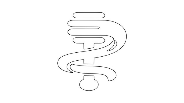 Swirling honey swe, fresh food, healthy produce, animated icon