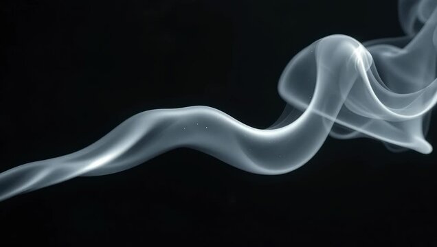 Ethereal Smoke Patterns Dancing in the Air