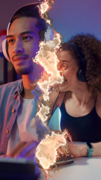 Premium Transitions Electric 4 Right VERTICAL &ndash; Dynamic Electricity, Lightning Bolts and Energy Wipe Transition Effects for Cinematic Videos, Promos and Social Media Content