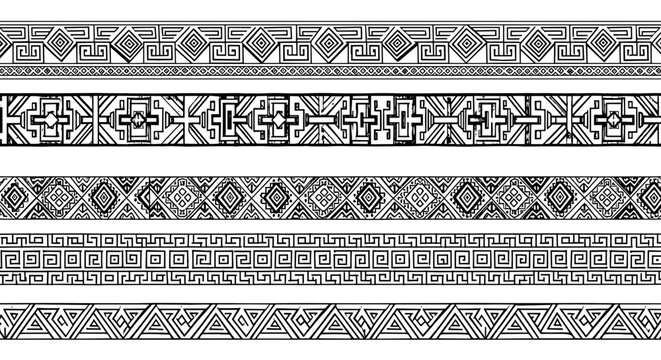 Mexican Otomi Tenango Folk Art Set with Stylized Animal and Floral Embroidery Motifs