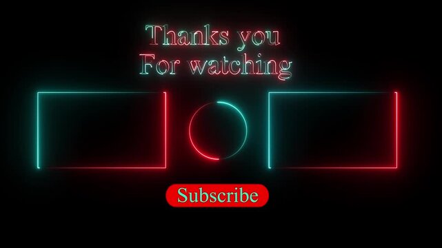 Neon Thanks for watching animation video. High-quality 4K footage