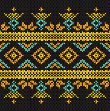 Cotton Argyle Knit Vector concept: Cozy geometric knit texture seamless pattern, soft rhombus pattern. Design for: fabric, rug, fashion, decor. I drew this by myself, it&rsquo;s not AI generated
