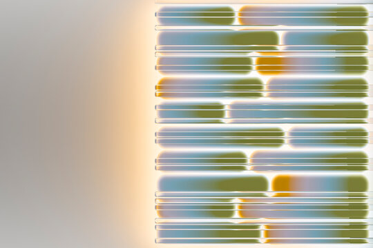 3D diagonal light grid for digital motion and interface design