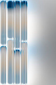 3D blue light column for technology display and data design