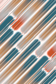 3D copper signal pattern for technology and motion design