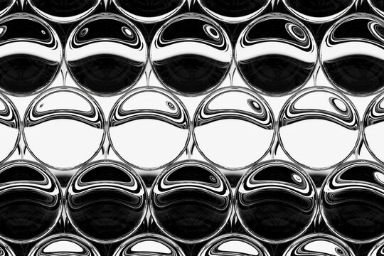 3D glass gradient grid for modern structure and digital design