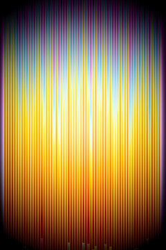 3D rainbow light column for creative digital design and color