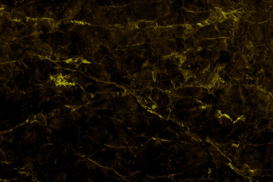 Black gold marble texture background with high resolution, counter top view of natural tiles stone in seamless glitter pattern and luxurious.