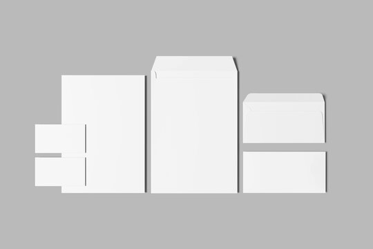 Minimalist Stationery Mockup in Industrial Style