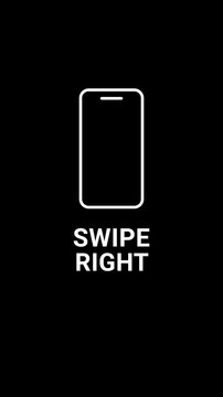 Swipe Right Motion Graphic Title video animation