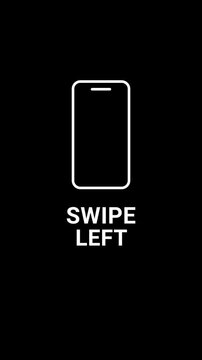 Swipe Left Motion Graphic Title video animation