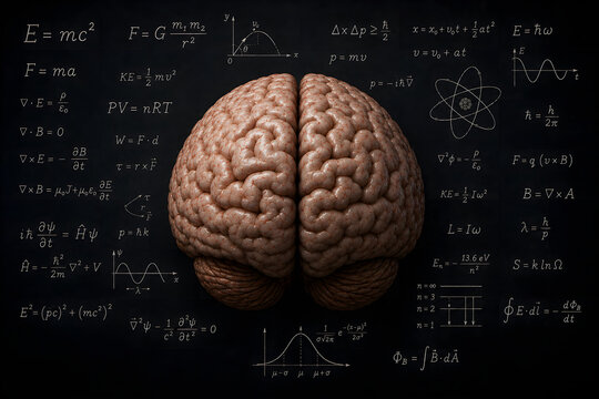 Human Brain with Physics Equations