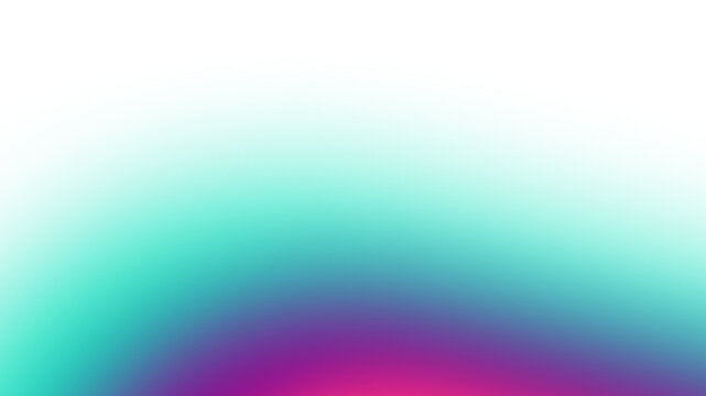 Abstract White to Teal Purple Magenta Gradient Background with Soft Light Glow PNG transparent background