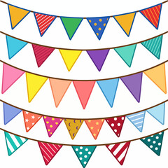 Obraz premium bunting flags set