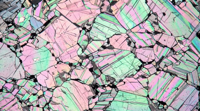 Marble Rock Thin Section Microscopic Texture