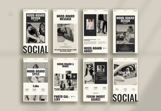 Mood Board Social Design Layout