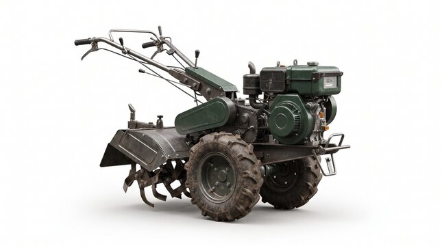 Two wheel power tiller for rice fields