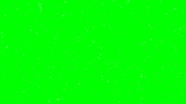 Realistic falling snow on chroma key green screen winter snowfall overlay loop