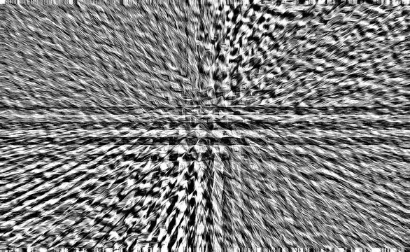 Abstract monochrome digital noise pattern with high contrast textured visual distortion.