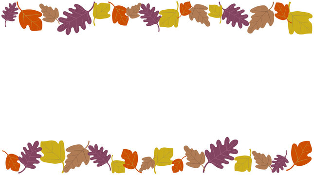 autumn leaves frame