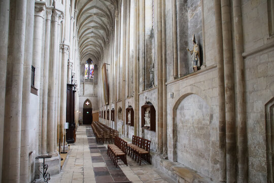 collegiate church (notre-dame-et-saint-laurent) in eu in normany in france 