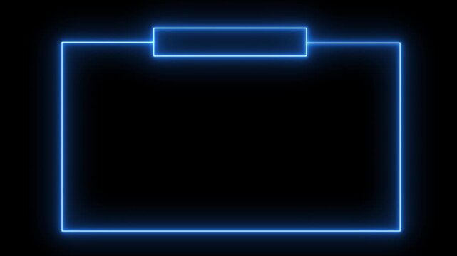 Live stream starting soon animation for live videos and gaming intros. streaming and broadcasting social media motion design element , live streaming neon text frame animation box frame neon icon.4k