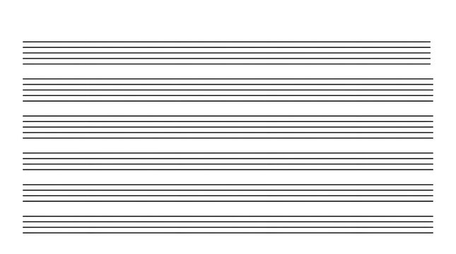 Blank music staff paper, empty musical sheet with five-line staves, minimalist white manuscript for songwriting and notation