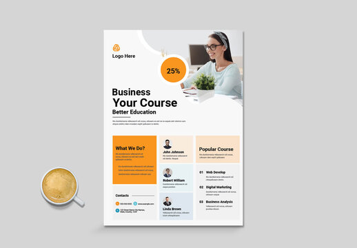Online Business Course Education Template