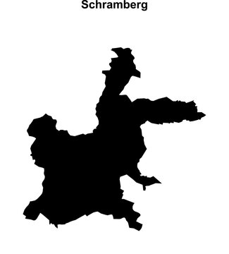 Schramberg (Baden-Wurttemberg) blank outline map