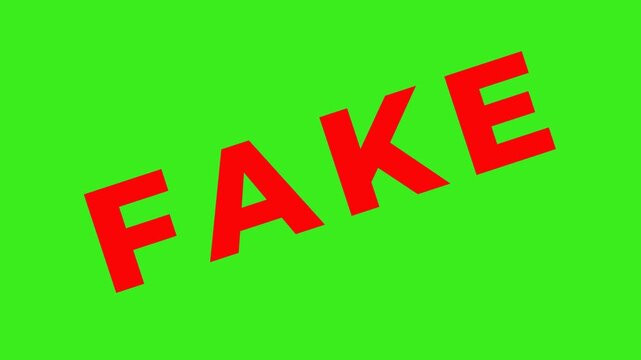 Smooth FAKE Text Reveal Animation on Green Screen Background with Alpha Channel