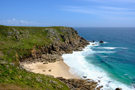 UK, Cornwall, Porthchapel Beach near Porthcurno