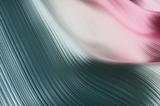 Abstract metallic fluid digital background with ripples and gradient lines